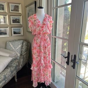 MISA Los Angeles Kidada Dress Blushing Flora Size S